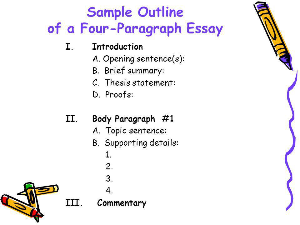 Commentary essay outline